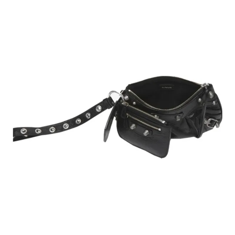 Balenciaga Le Cagole Sheepskin Storage Bag Women's Black-2