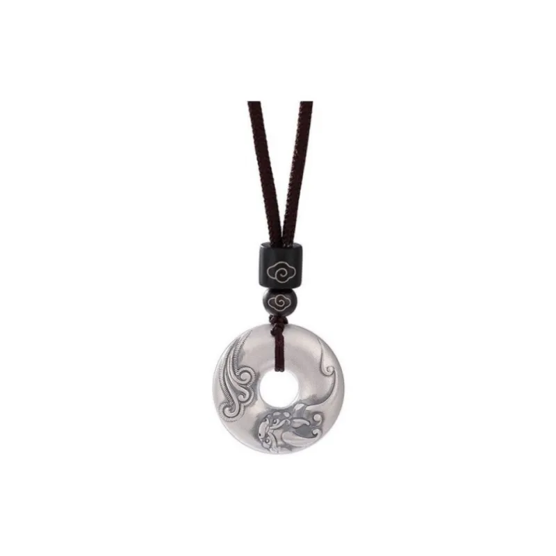 NSAOT 999 Fine Silver Foot Silver Pendants Unisex-0