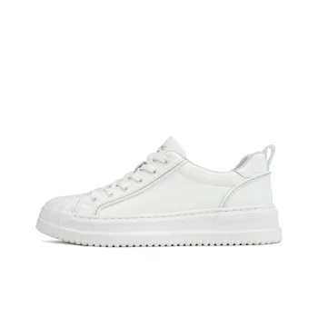 AOKANG Water Resistant Low Top Skateboard Shoes Men's White