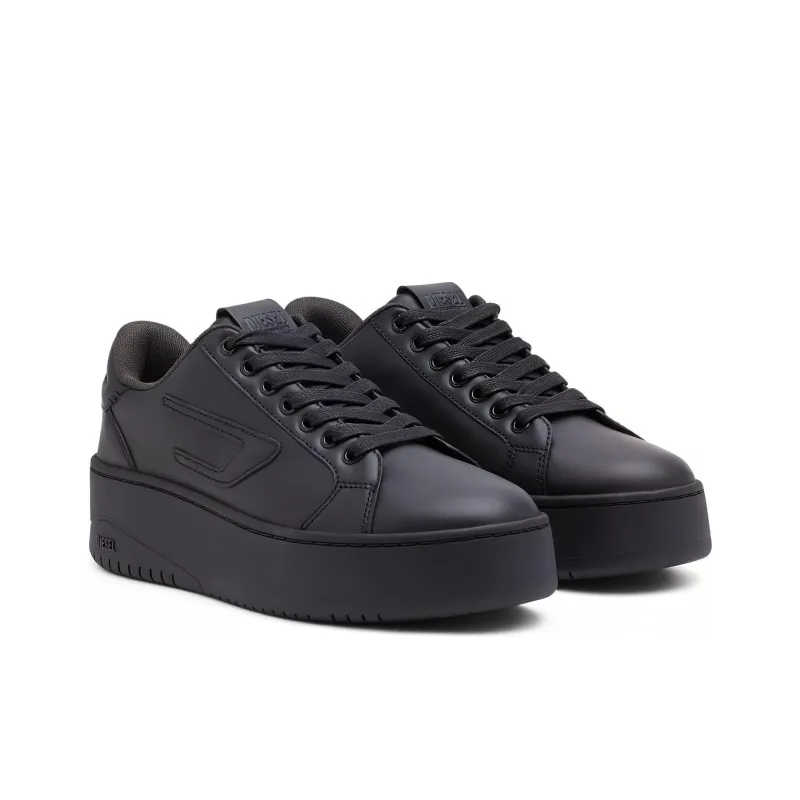 DIESEL S Athene Bold X Low Top Skateboard Shoes Women's Black-1