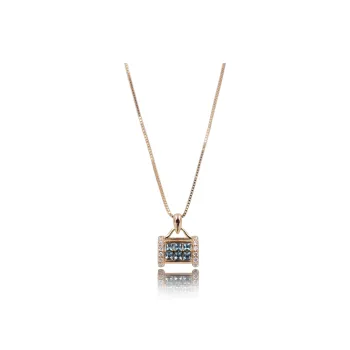 PINK U Faux Crystal Alloy Necklaces Women's Gold