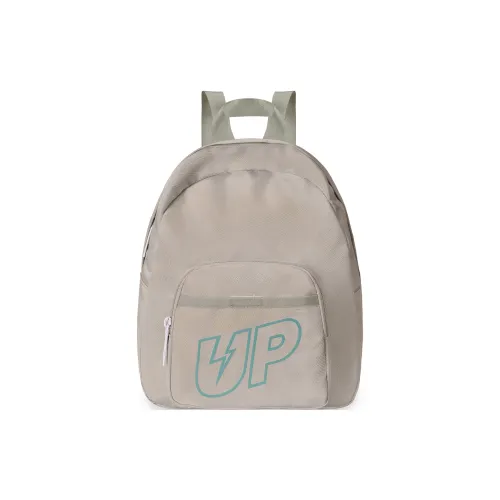 TURN UP Polyester Backpack Unisex Apricot