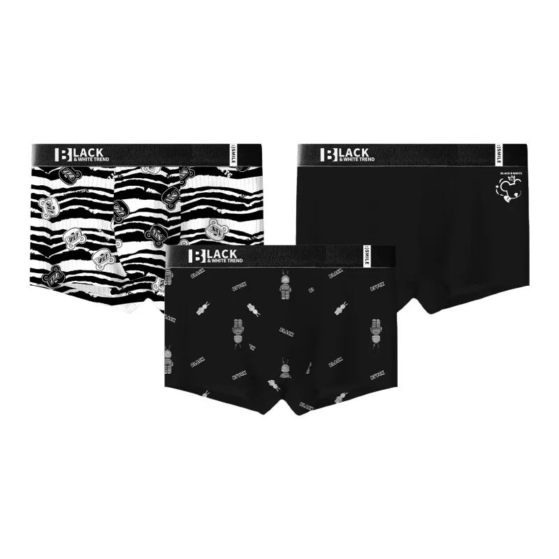 Qiao Ni Tong Underpants Men's 3 Pack-4