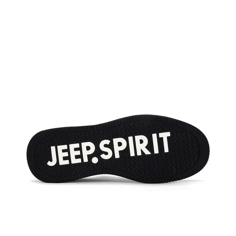JEEP SPIRIT Non slip Lightweight Low Top Skateboard Shoes Men's Graphite Black-5