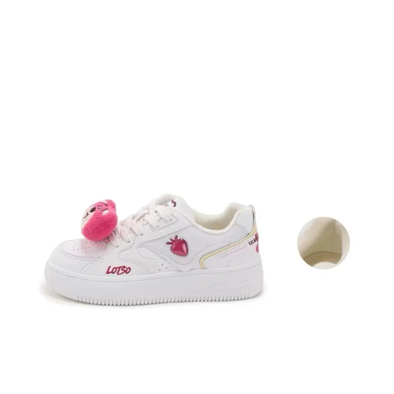 Disney Strawberry Bear Series Kids' Skateboarding Shoes Grade School-0