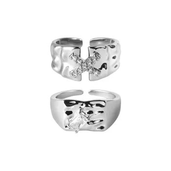 KING OF BLING Alloy With Zircon Rings Unisex Year Of The Snake Good Luck