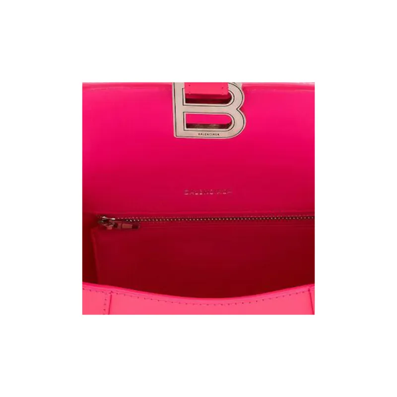 Balenciaga Hourglass Small Top Handle Bag Acid Fuchsia-3