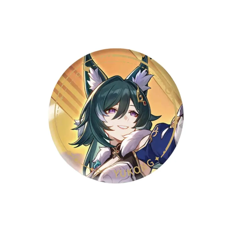 MIHOYO x Crash Star Dome Railway Bronya Illustration Collection Tinplate Harmonious Destiny Badges-3