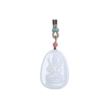 Ingenuity Necklaces White Jade Unisex