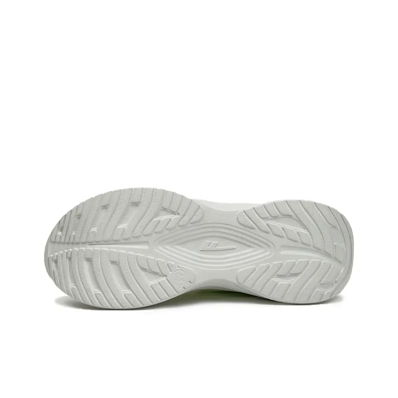 Warrior Cushioned Slip-Resistant Abrasion-Resistant Low-Top Running Shoes Women's White Green-4