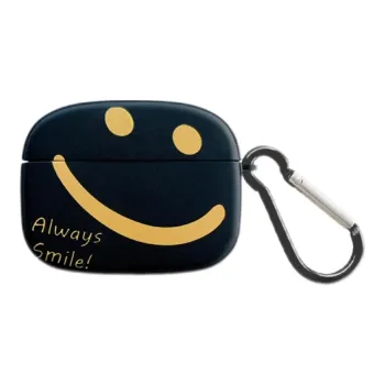 Koman Compatible With Apple AirPods 1/2/3/Pro 1/2 Generation TPU Cute Smiley Face Headphone Cases