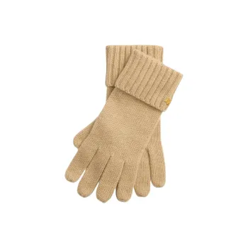 LAUREN RALPH LAUREN Recycled Nylon Knit Gloves Women's Light Umber