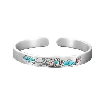 Silver Place 999 Fine Silver Bangles Women's