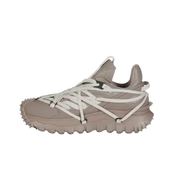 Moncler x RICK OWENS/RO Trailgrip Megalace Low Top Casual Shoes Unisex Umber