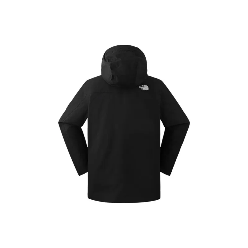 THE NORTH FACE Water Resistant Windproof Warm Cold Resistant Rainproof Windbreaker Jacket Men's Cosmic Black-1