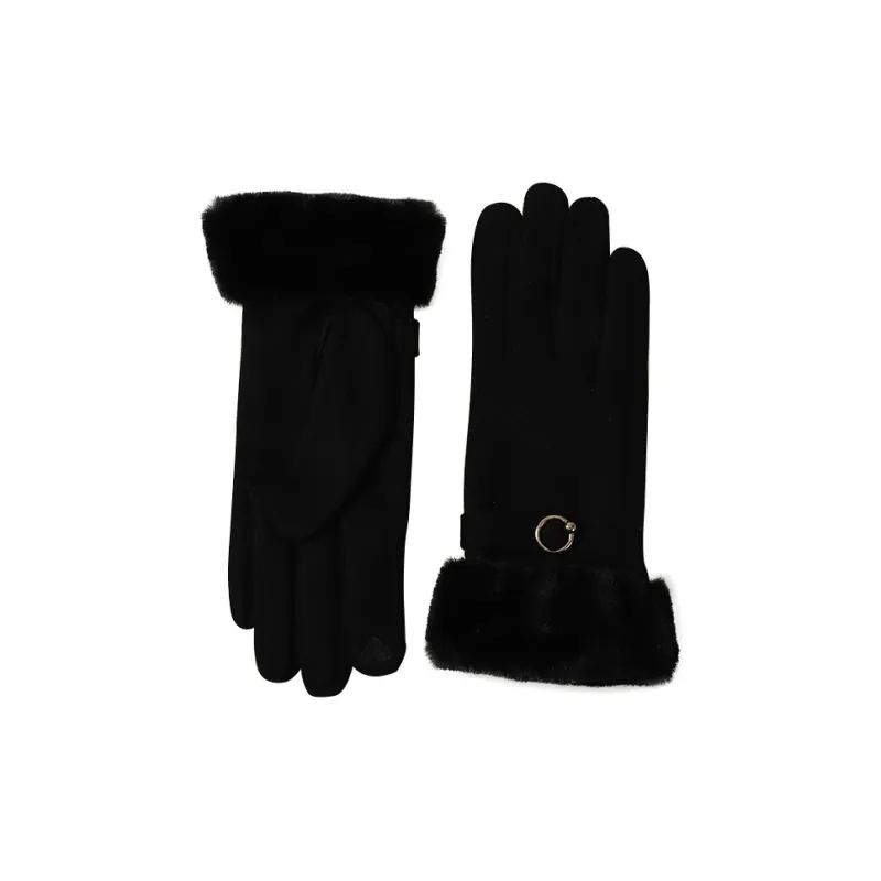 15 MINS Polyester Knit Gloves Women's Multiple Colors-6