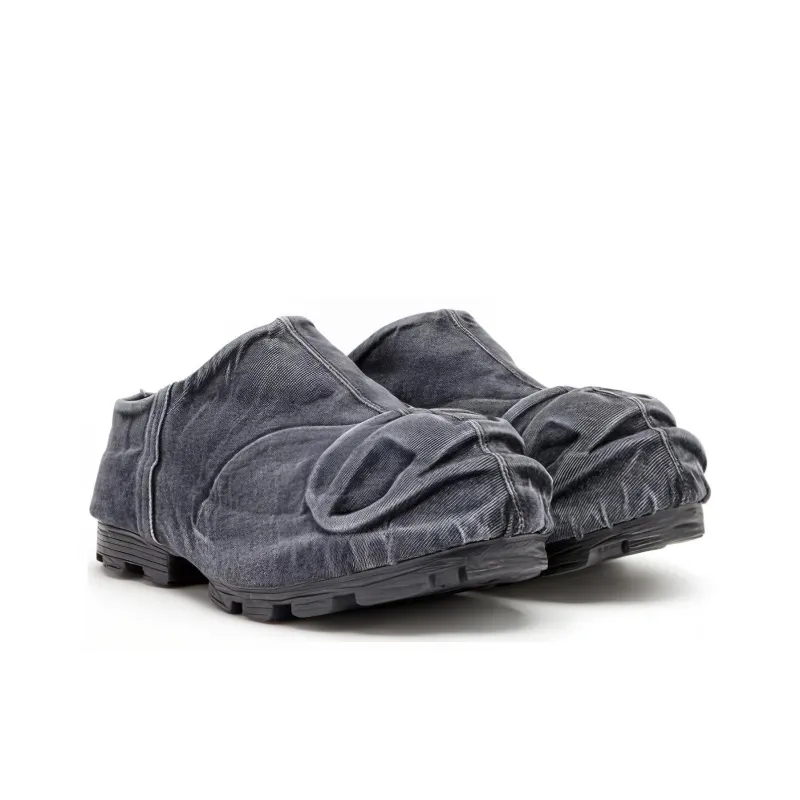 DIESEL D Hammer Denim Mules-2