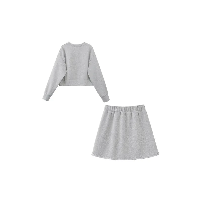 Cypress House Skirt Set Women's Light Gray-1