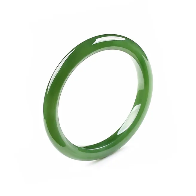 RIXIANGWAN Hetian Jade Bangles Jasper Women's-0