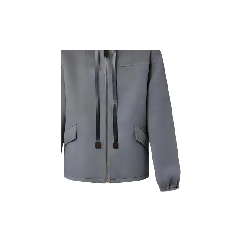 LOUIS VUITTON Hooded Double Face Coat-5