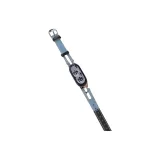Light Blue & Black/Bracelet Style-T-Shaped Metal Patchwork Cut-Out Denim Leather Strap