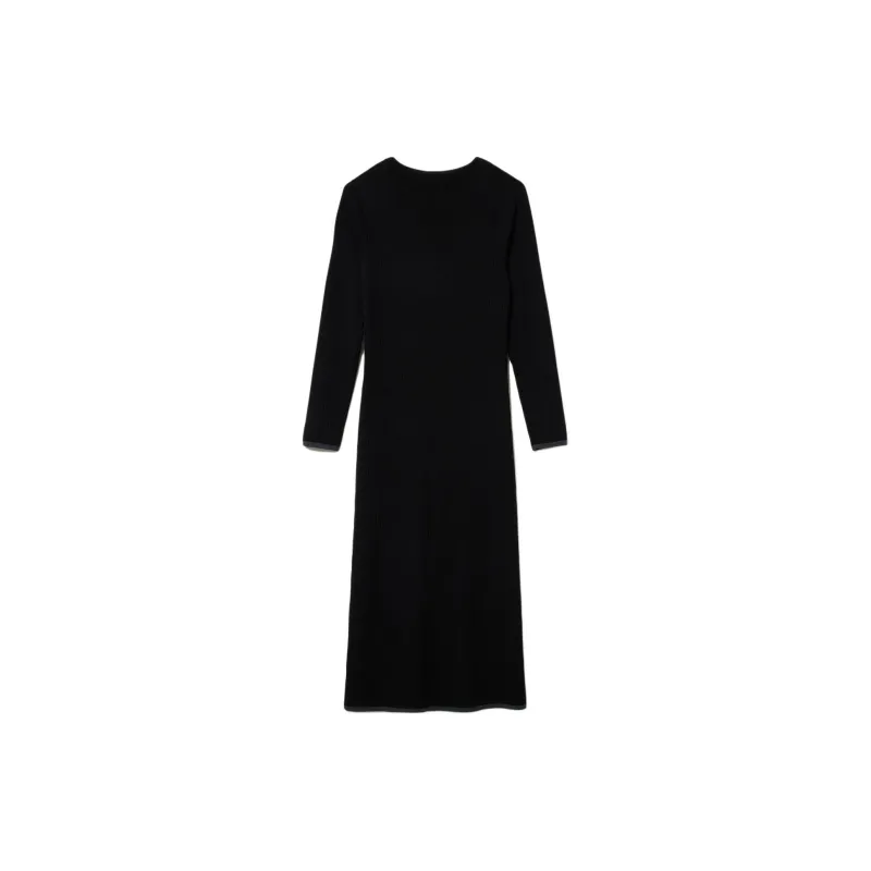 LACOSTE Long Sleeved Dress Women's Black-1