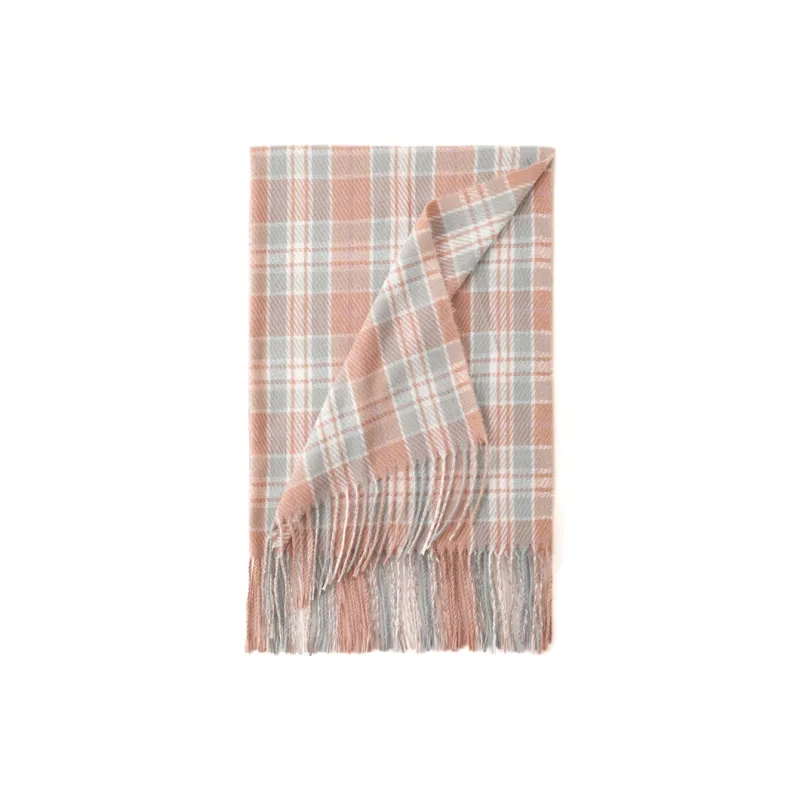 FREE RABBITⅡ Korean Style Warm And Versatile Faux Cashmere Knitted Fabric Scarf Shawl Unisex-7