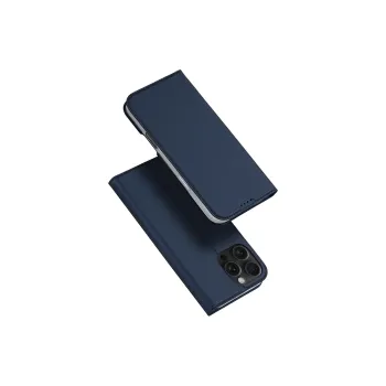 DUXDUCIS Leather Material Phone Case Stand Protective Case With Flip Cover Card Slot Compatibility IPhone16ProMa