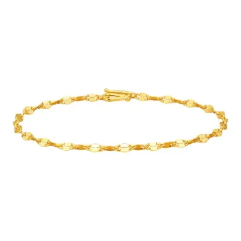 Branded Jewelry Business Casual Tile Chain, Gold Chain Jewelry Solid Gold Priced In Gram Gold Bracelet Women's