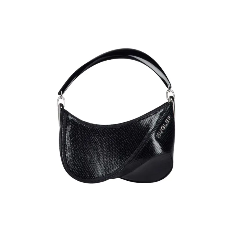 Mugler Leather Handbag Women's Black-0