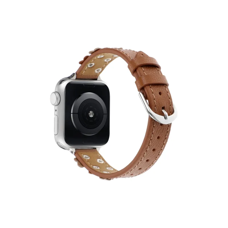 Vobafe Apple Compatibility Watch Band 44mm Genuine Leather Material-7