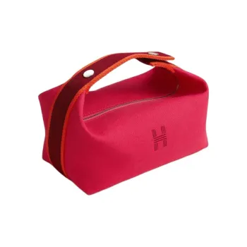 HERMES Bride a Brac Toiletry Bags Rose Red