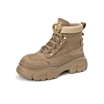 NAUTICA Short Martin Boot Women's Light Coffee