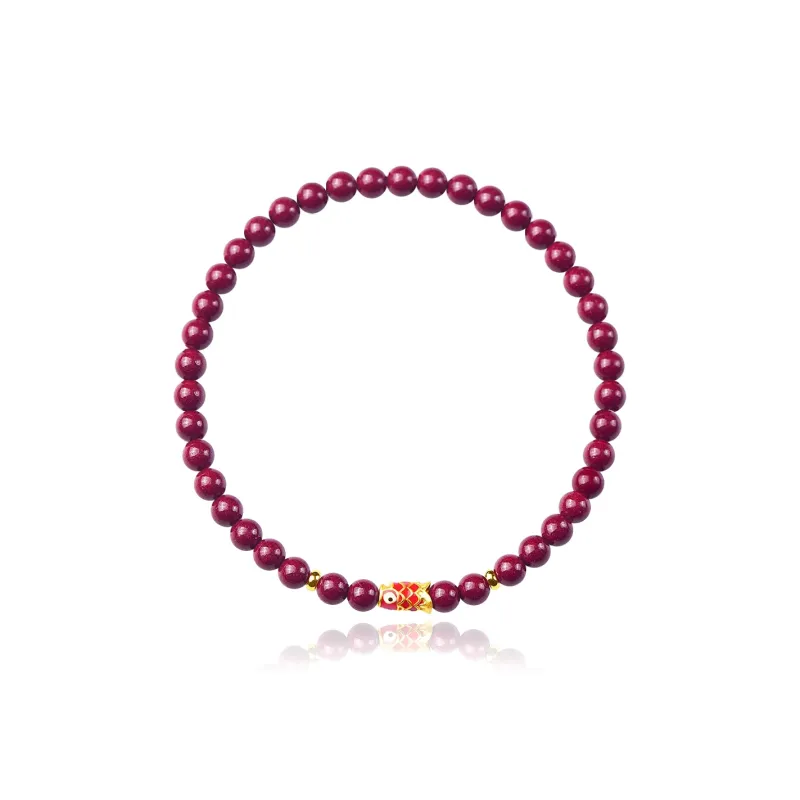 EADDA JEWELRY Cinnabar Jade Bracelets Unisex-0