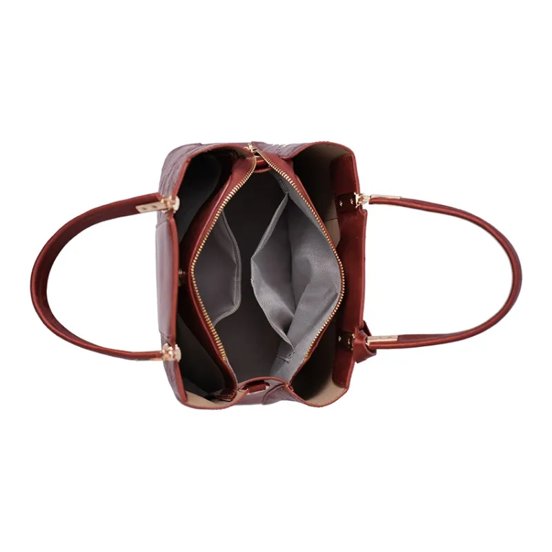 Vigno Synthetic Leather Shoulder Bag, Crossbody Bag Regular Women's Red-5