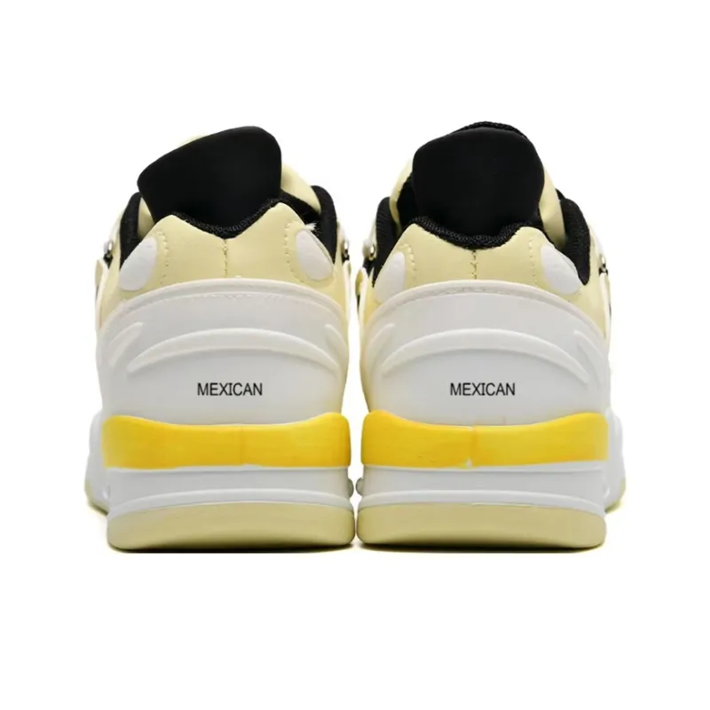 MEXICAN Cushioned Abrasion Resistant Slip Resistant Low Top Skateboard Shoes Unisex-34