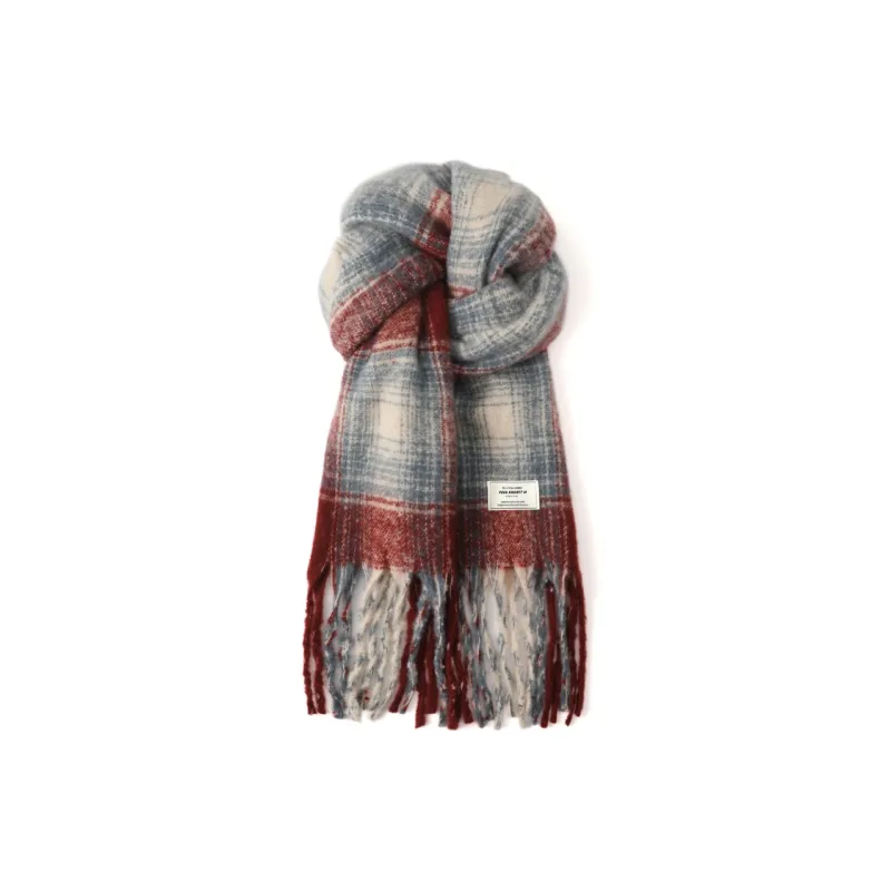 FREE RABBITⅡ Winter Thickened Warm Advanced Touch Fringe Shawl Scarf Unisex-8