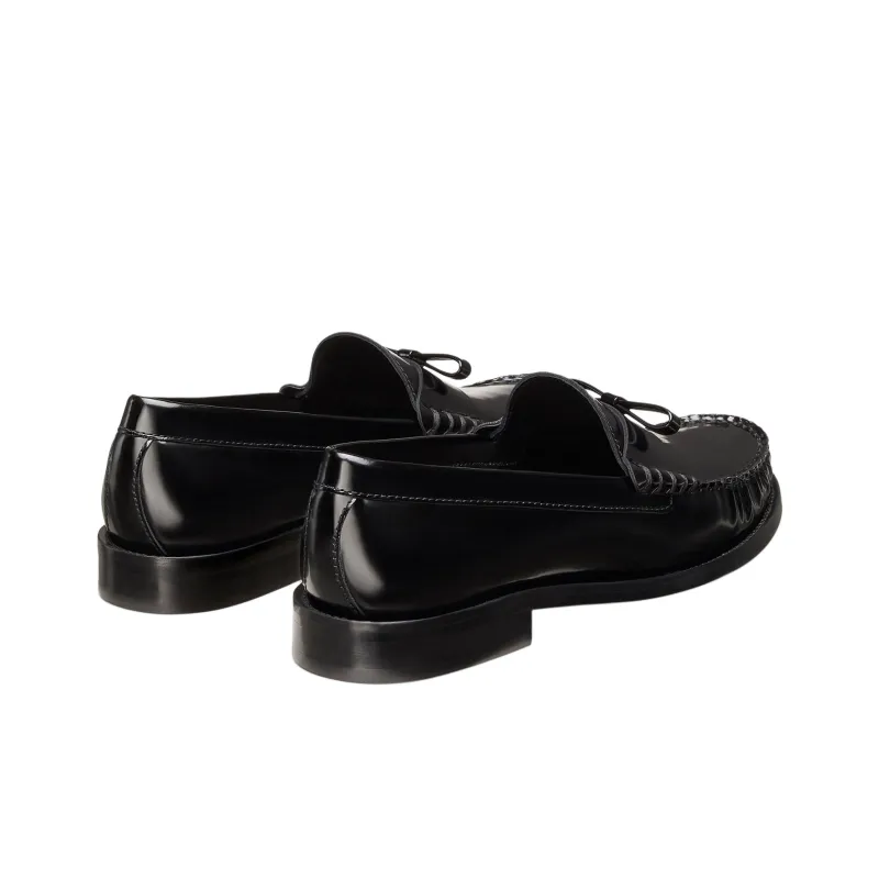 Stuart Weitzman/SW Lottie Bow Loafers Women's Black-3