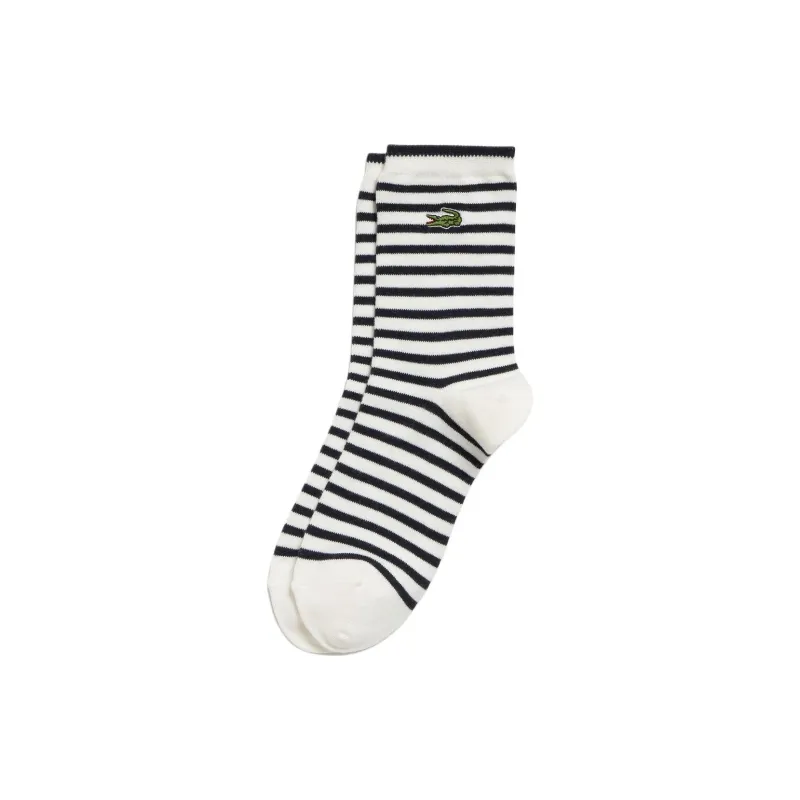 LACOSTE Mid Calf Socks Women's 1 Pack White-0