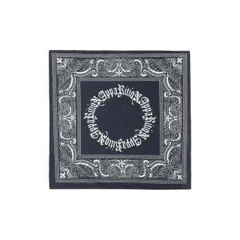 Apparition Cotton Silk Scarves Unisex Navy Blue