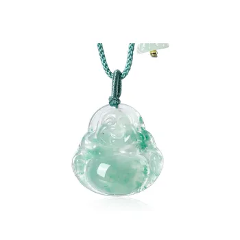 Cuiya Golden Building Dulong Jade Necklaces Unisex