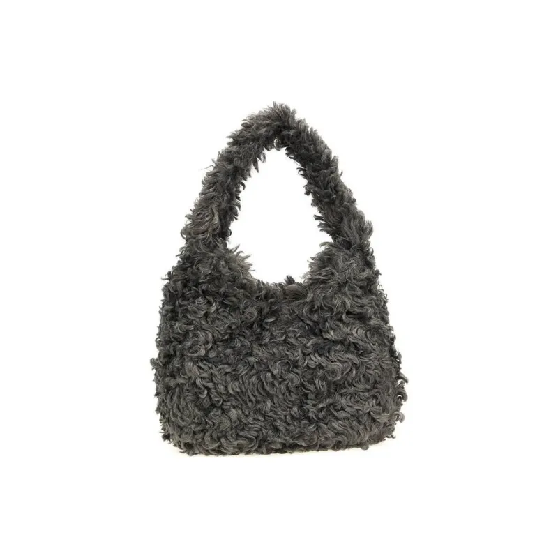 Stella McCartney Small Logo Plush Teddy Tote Bag-1