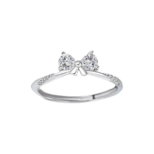 KING OF BLING 925 Sterling Silver With Zircon Rings Women's Good Luck