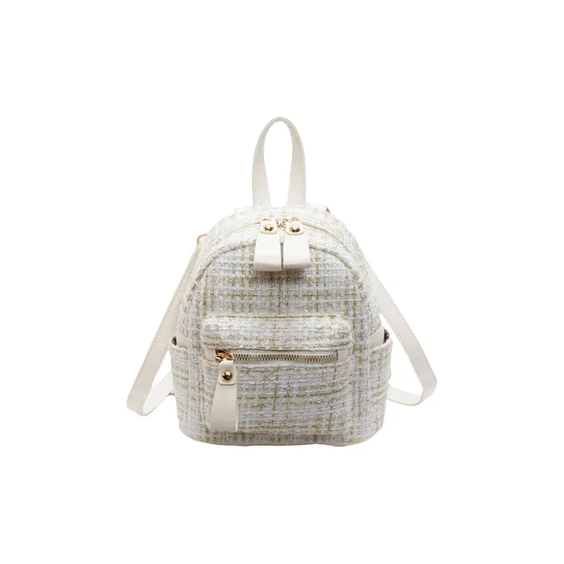RUIPAI Fabric Backpack Women's Ecru/Black-0