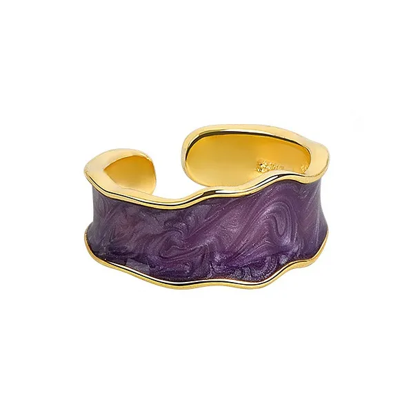 KING OF BLING Alloy, Enamel, Oil Drip Rings Unisex Year Of The Snake Good Luck-7