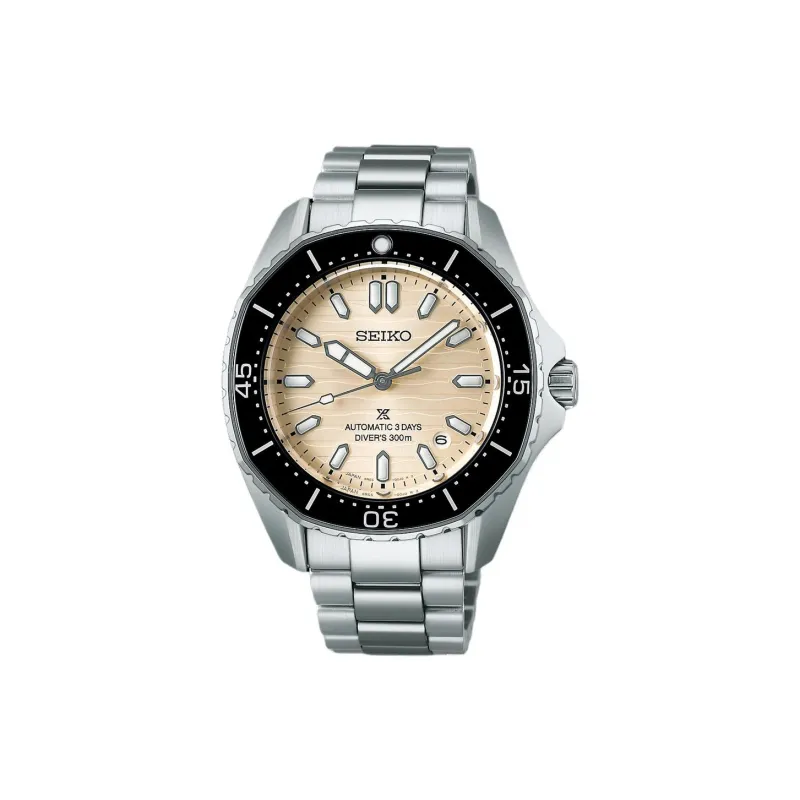 SEIKO Prospe Automatic/Manual Mechanical Movement Stainless Steel Strap Watch 41.3mm Men's Watches Yellow Watch Dial-0