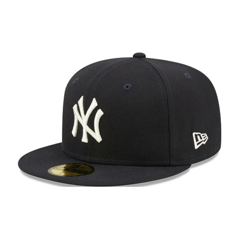 New Era Cotton Wool Blend Baseball Caps Unisex Marine Blue-0