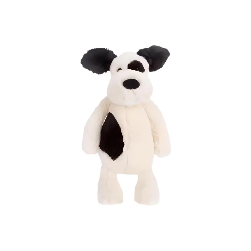 JELLYCAT Bashful Black & Cream Puppy Stuffed Animal-1