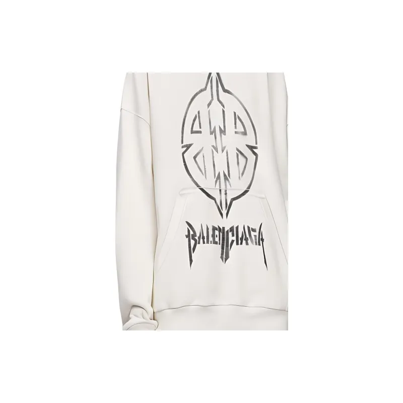 Balenciaga Logo Printed Hoodie-5