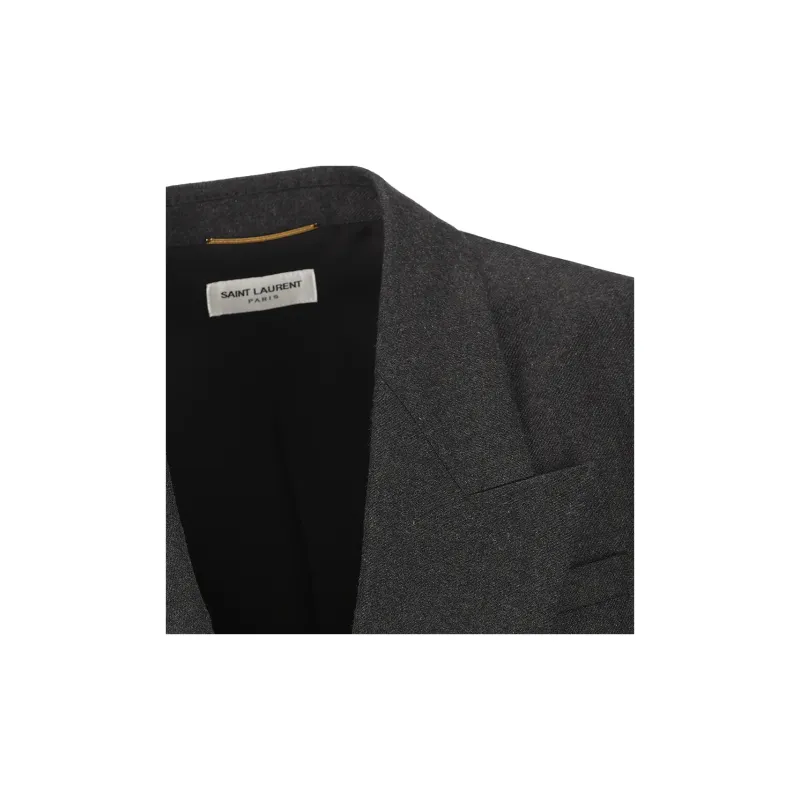 SAINT LAURENT Double Breasted Oversized Jacket-5
